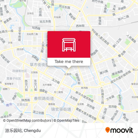 游乐园站 map