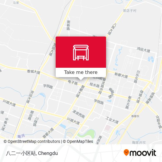 八二一小区站 map
