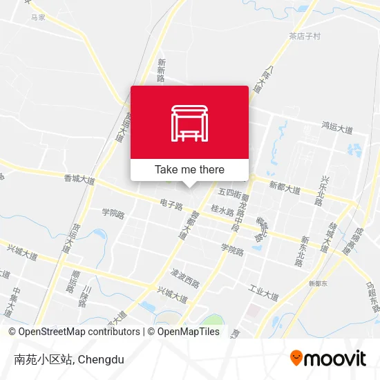 南苑小区站 map