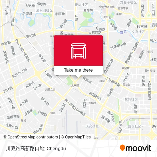 川藏路高新路口站 map