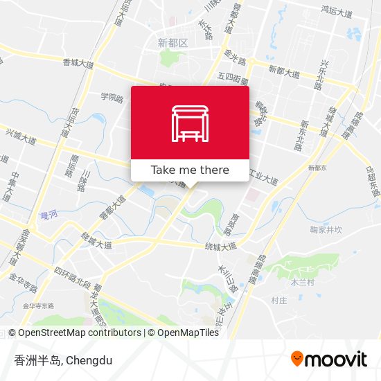 香洲半岛 map