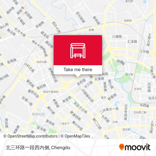 北三环路一段西内侧 map
