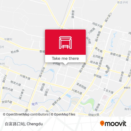 自富路口站 map