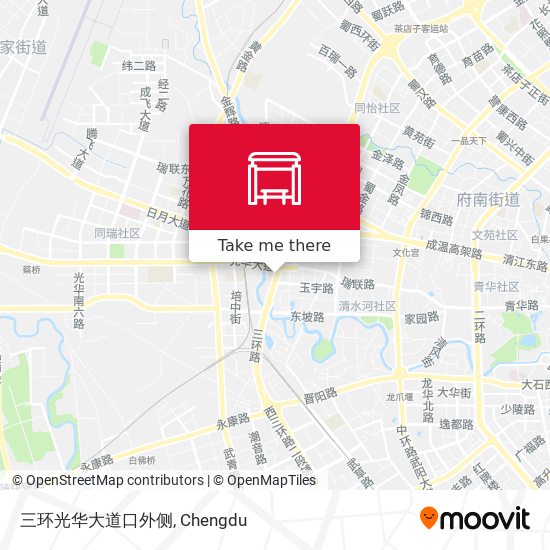 三环光华大道口外侧 map