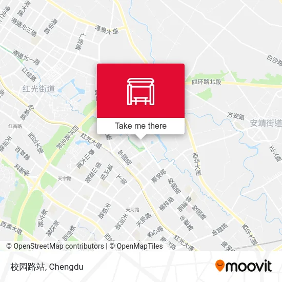校园路站 map