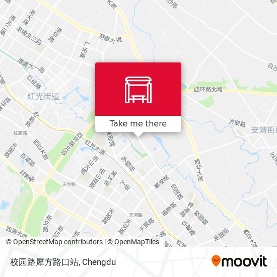 校园路犀方路口站 map