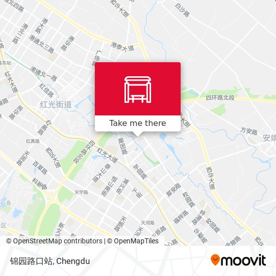 锦园路口站 map