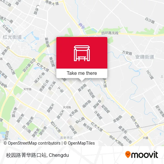 校园路菁华路口站 map
