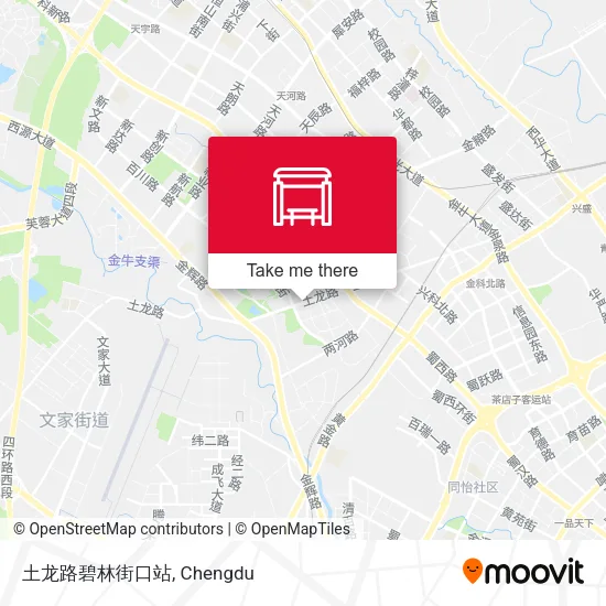 土龙路碧林街口站 map