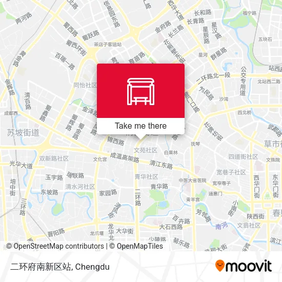 二环府南新区站 map