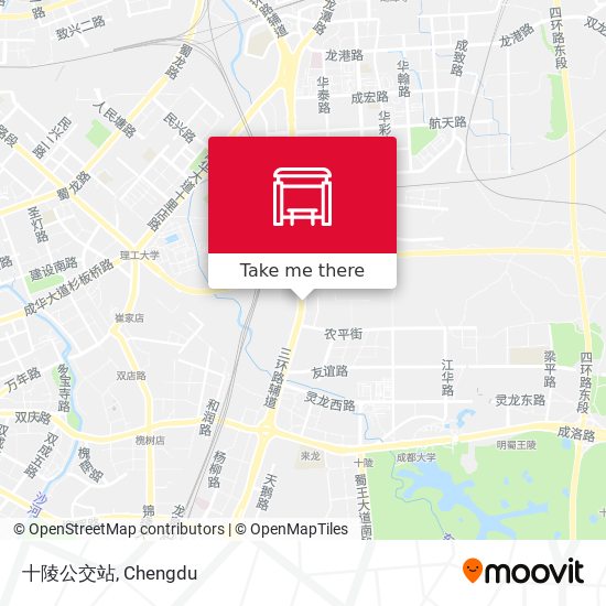 十陵公交站 map