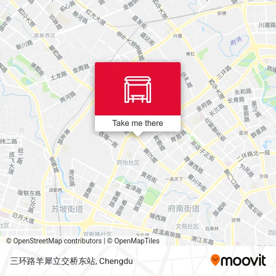 三环路羊犀立交桥东站 map