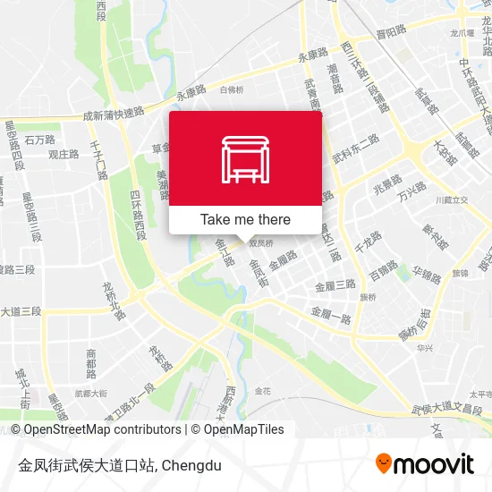 金凤街武侯大道口站 map