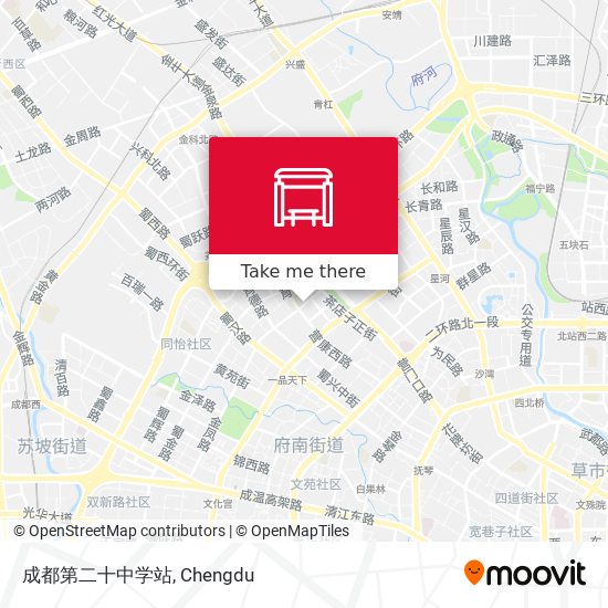 成都第二十中学站 map
