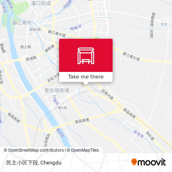民主小区下段 map