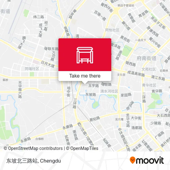 东坡北三路站 map