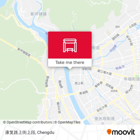 康复路上街上段 map