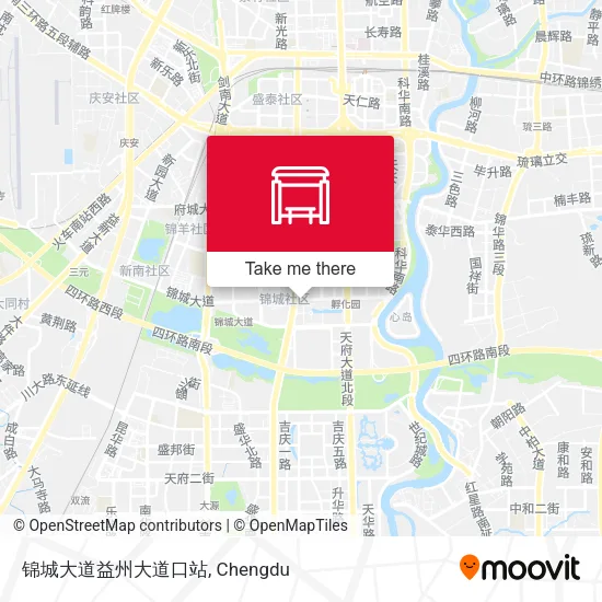 锦城大道益州大道口站 map