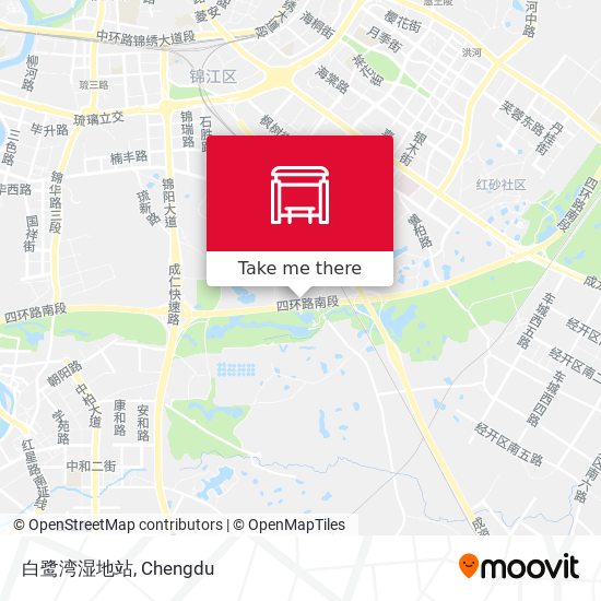 白鹭湾湿地站 map