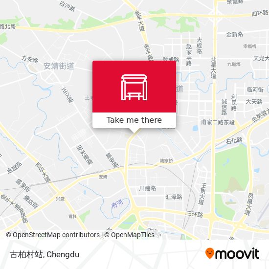古柏村站 map