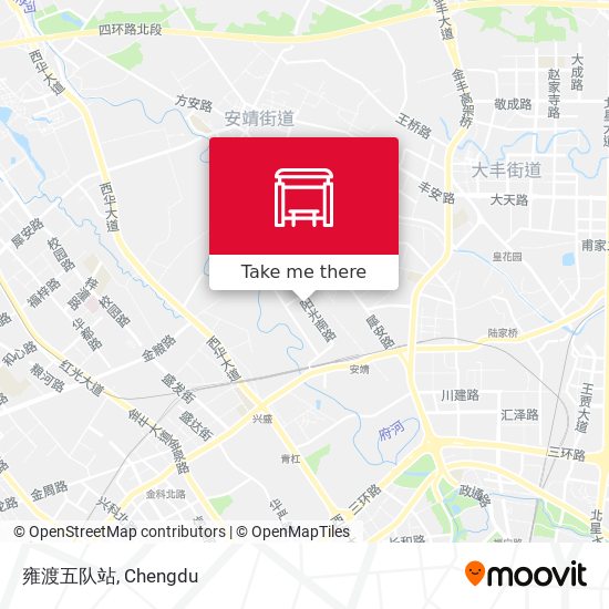 雍渡五队站 map