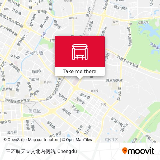 三环航天立交北内侧站 map
