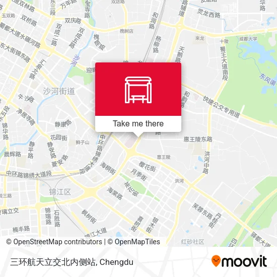 三环航天立交北内侧站 map