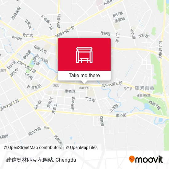 建信奥林匹克花园站 map