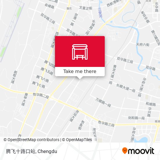 腾飞十路口站 map