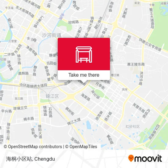 海桐小区站 map