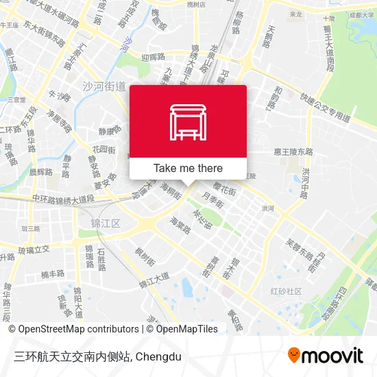 三环航天立交南内侧站 map
