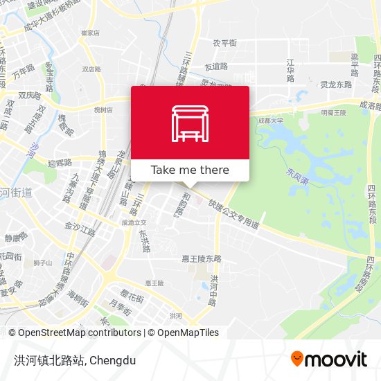 洪河镇北路站 map