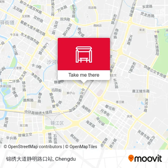 锦绣大道静明路口站 map