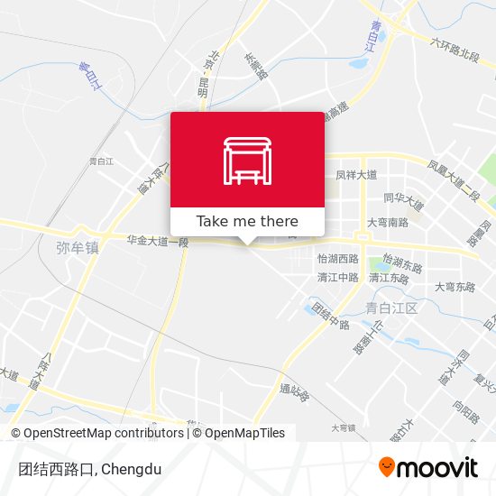 团结西路口 map