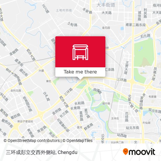三环成彭立交西外侧站 map