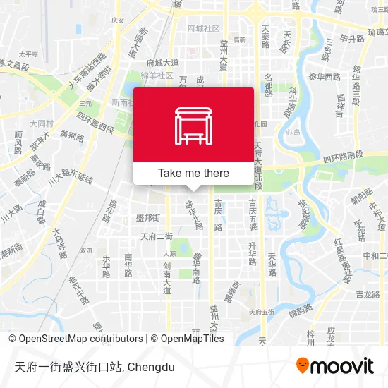 天府一街盛兴街口站 map