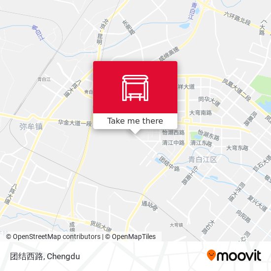 团结西路 map