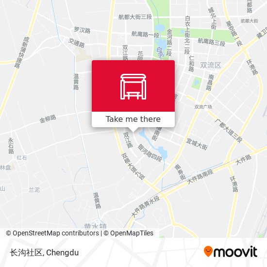 长沟社区 map