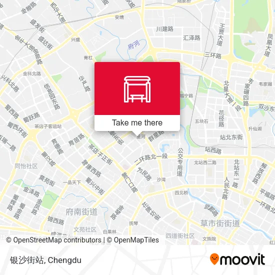 银沙街站 map