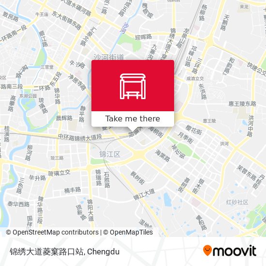 锦绣大道菱窠路口站 map