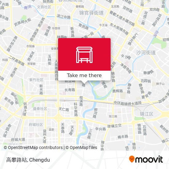 高攀路站 map