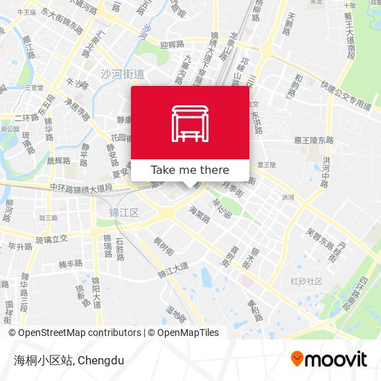 海桐小区站 map