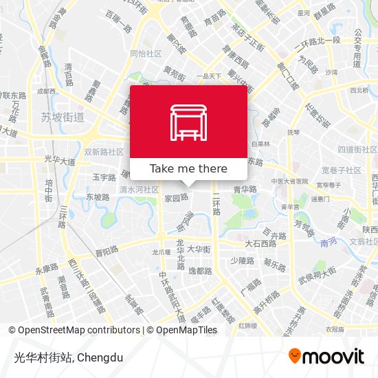 光华村街站 map