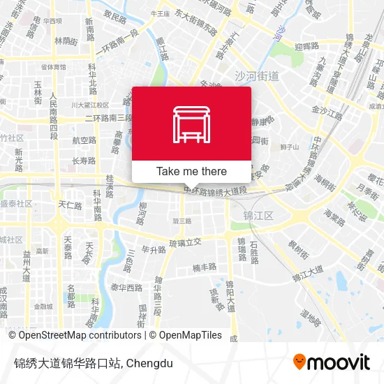 锦绣大道锦华路口站 map