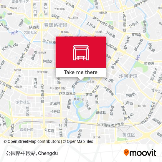 公园路中段站 map