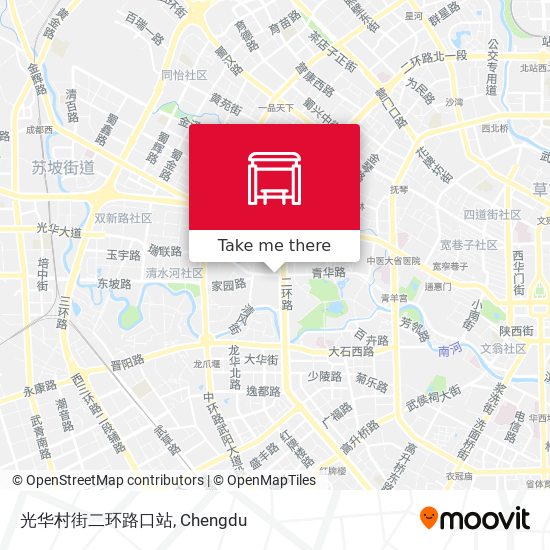 光华村街二环路口站 map