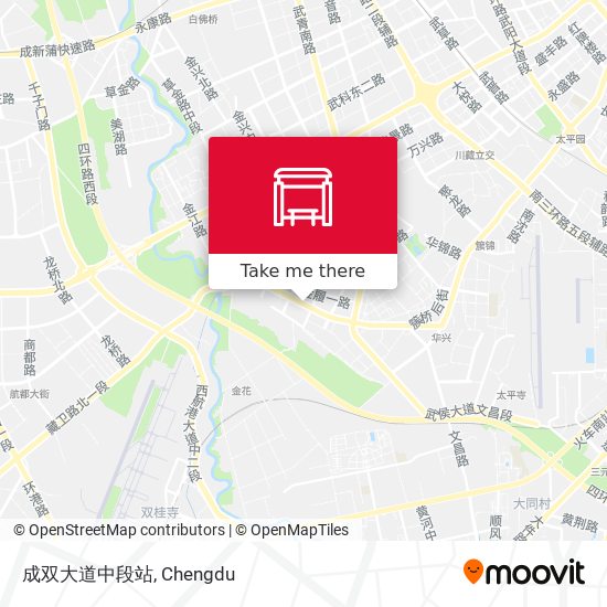 成双大道中段站 map