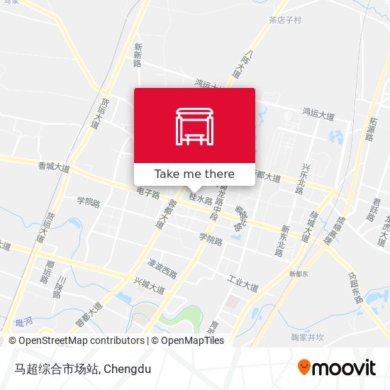 马超综合市场站 map