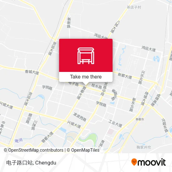 电子路口站 map