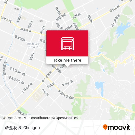 蔚蓝花城 map